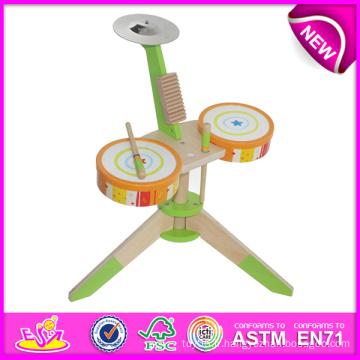 Le meilleur Mini tambour en bois jouet pour enfants, nouveauté vente chaude tambour jouets pour enfants, jouet de musique en bois jouet tambour jouet pour bébé W07j025